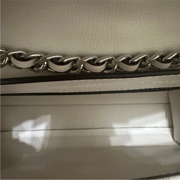 Michael Kors Cream Crossbody Bag with Silver Accents - Picture 7 of 11